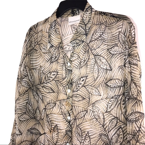 Alfred Dunner Vintage Leaf Print - Picture 4 of 9